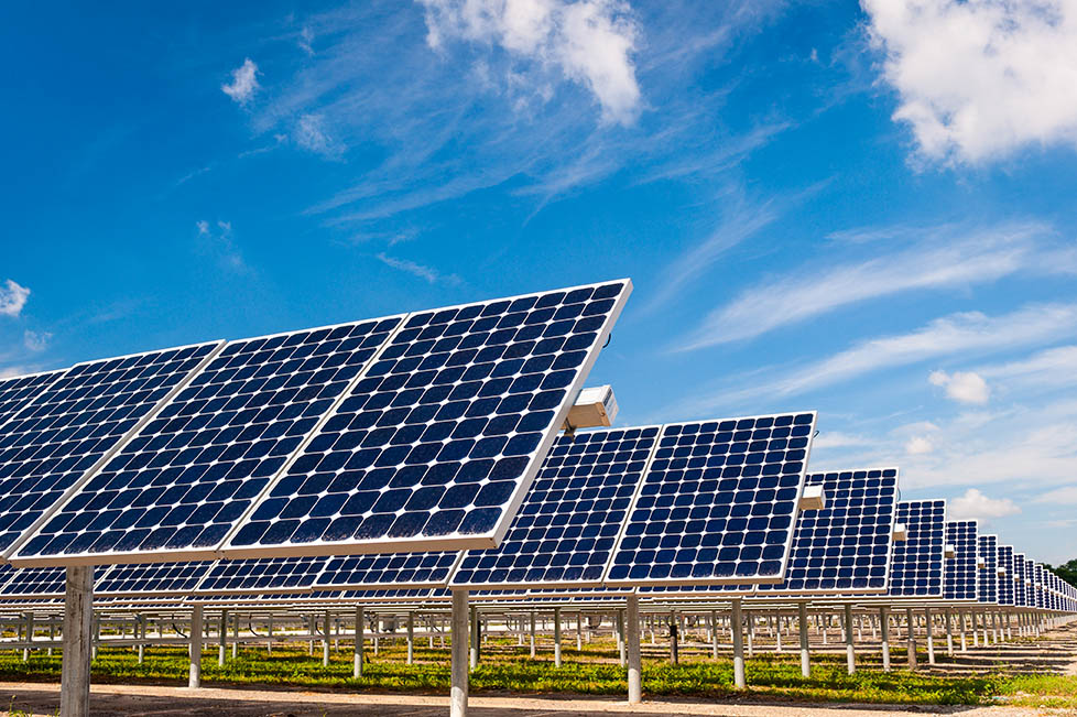 Image of roof solar field