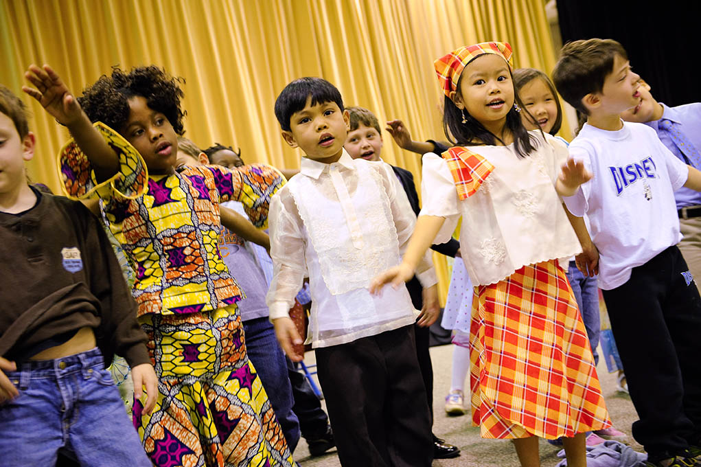 Image of children singing